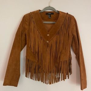 Genuine suede fringe jacket! Boho or country western style!